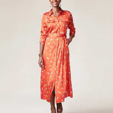 Chico’s Leopard-Print maxi Shirtdress - image 1