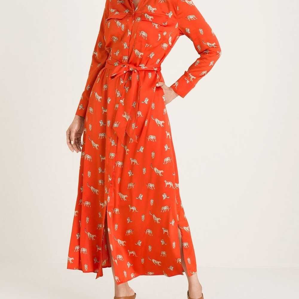 Chico’s Leopard-Print maxi Shirtdress - image 2