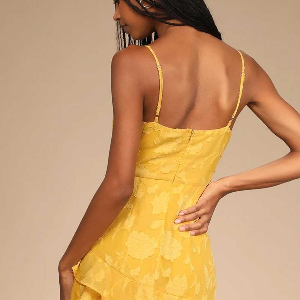 Days with You Golden Yellow Floral Burnout Ruffle… - image 3