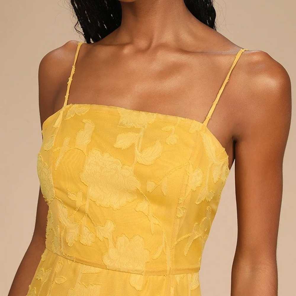 Days with You Golden Yellow Floral Burnout Ruffle… - image 4