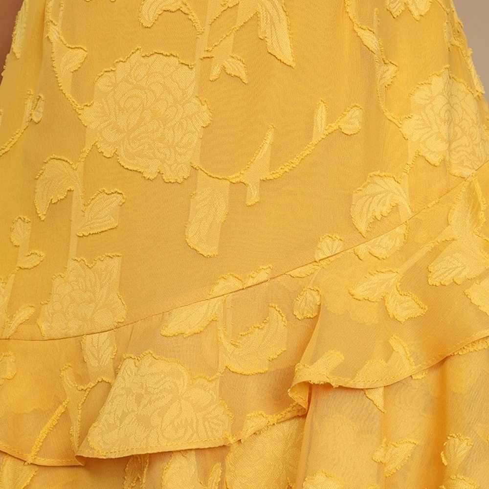 Days with You Golden Yellow Floral Burnout Ruffle… - image 5