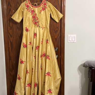 Indian Pakistani long floral dress