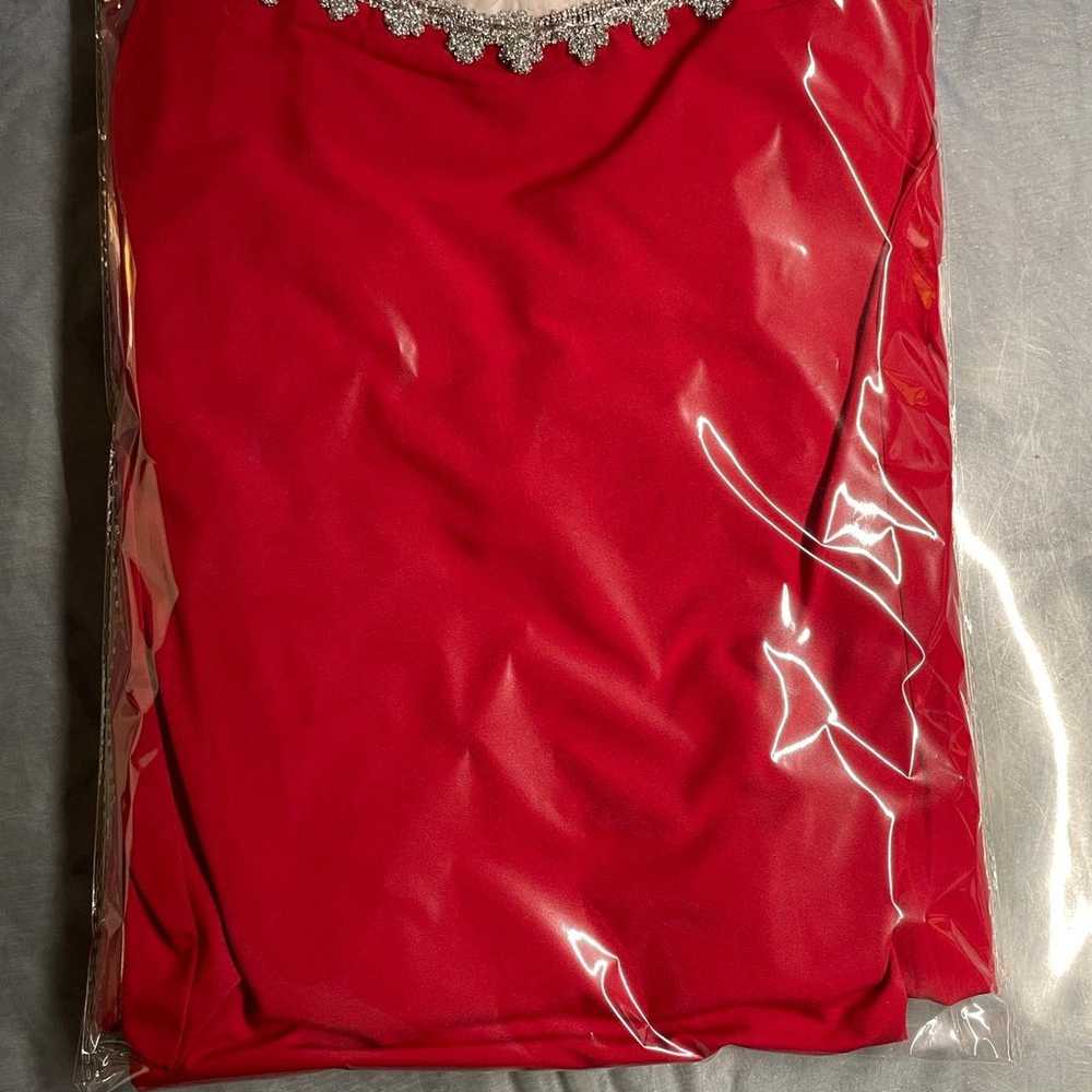 Red Medieval Dress Renaissance Costumes Irish Ove… - image 4