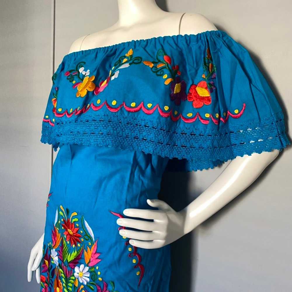 Fiesta Dress XL- Mexican Dress/ Vestido Mexicano - image 3