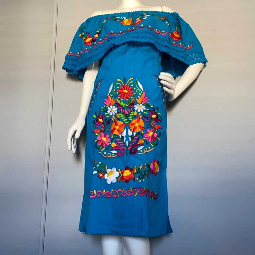 Fiesta Dress XL- Mexican Dress/ Vestido Mexicano - image 5
