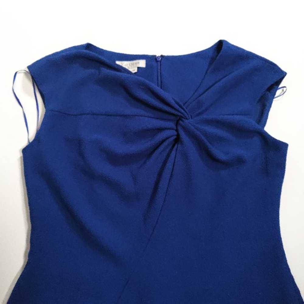 Kay Unger Plus Sz Colbalt Blue Sheath Dress US/16 - image 2