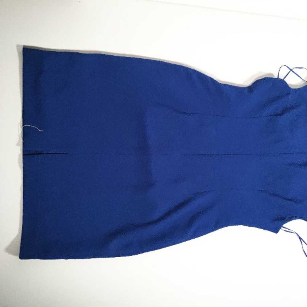 Kay Unger Plus Sz Colbalt Blue Sheath Dress US/16 - image 4