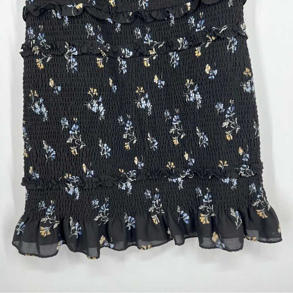 Abercrombie and Fitch Black Floral Smocked Ruffle… - image 3