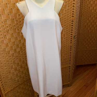 Macy's Bar III White Zippered Dress