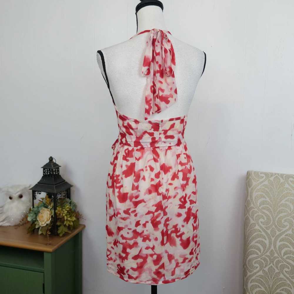 Alice + Olivia Silk Faux Wrap Halter Dress Size X… - image 2