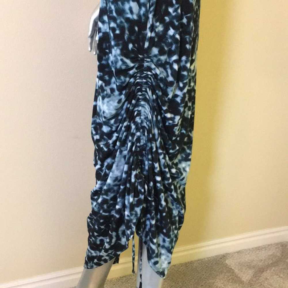 SOMA Side Tie Textured Crepe Midi Dress XS - image 8
