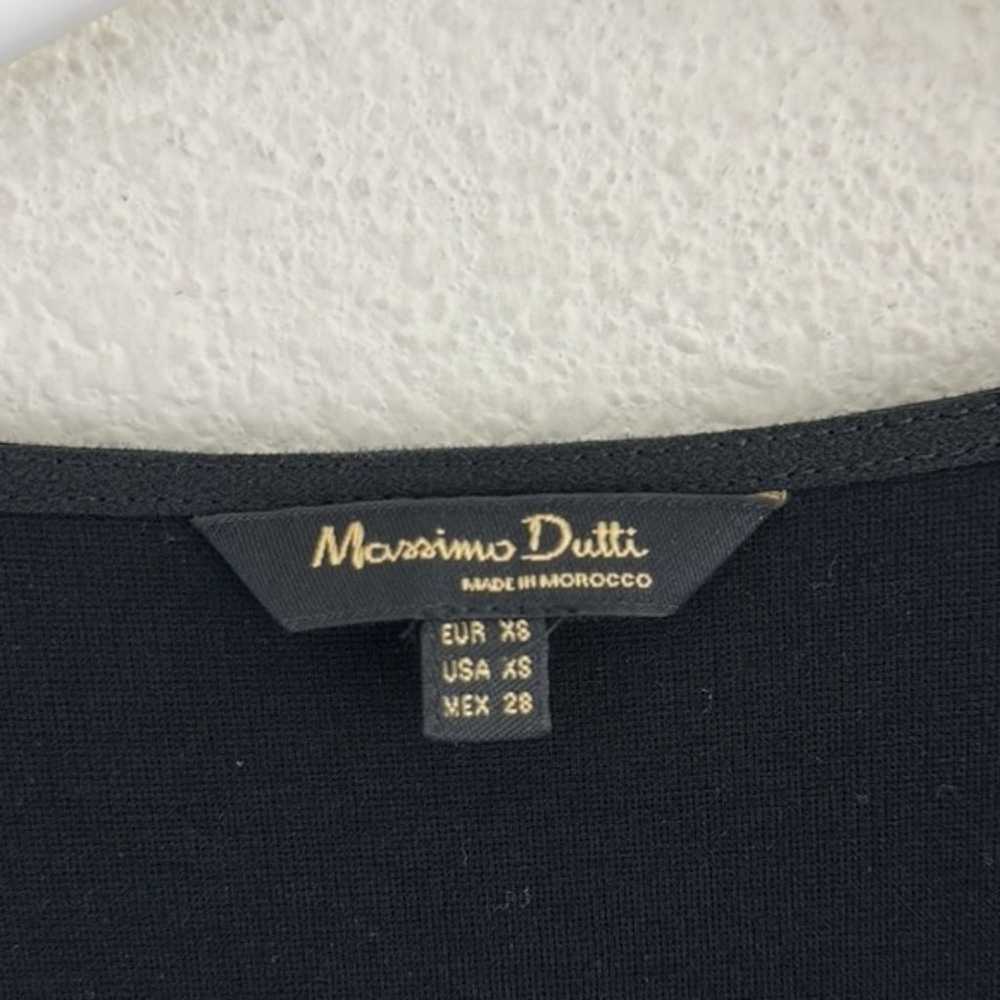 Massimo Dussi Black Wrap Front Midi Dress - image 6