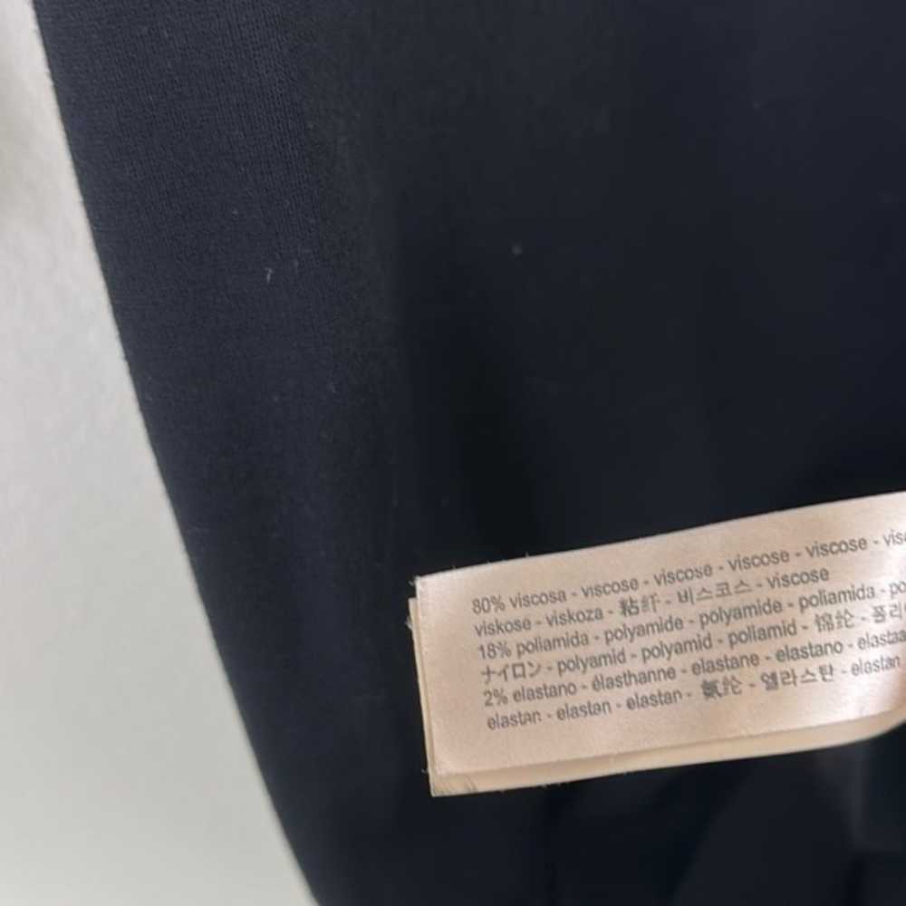 Massimo Dussi Black Wrap Front Midi Dress - image 7