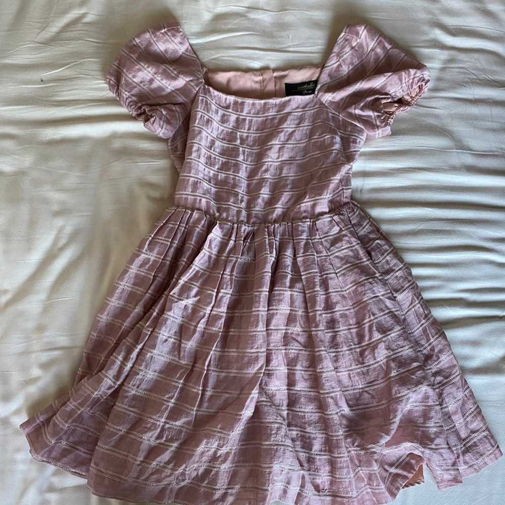Princess pink puff sleeve Dress - image 6