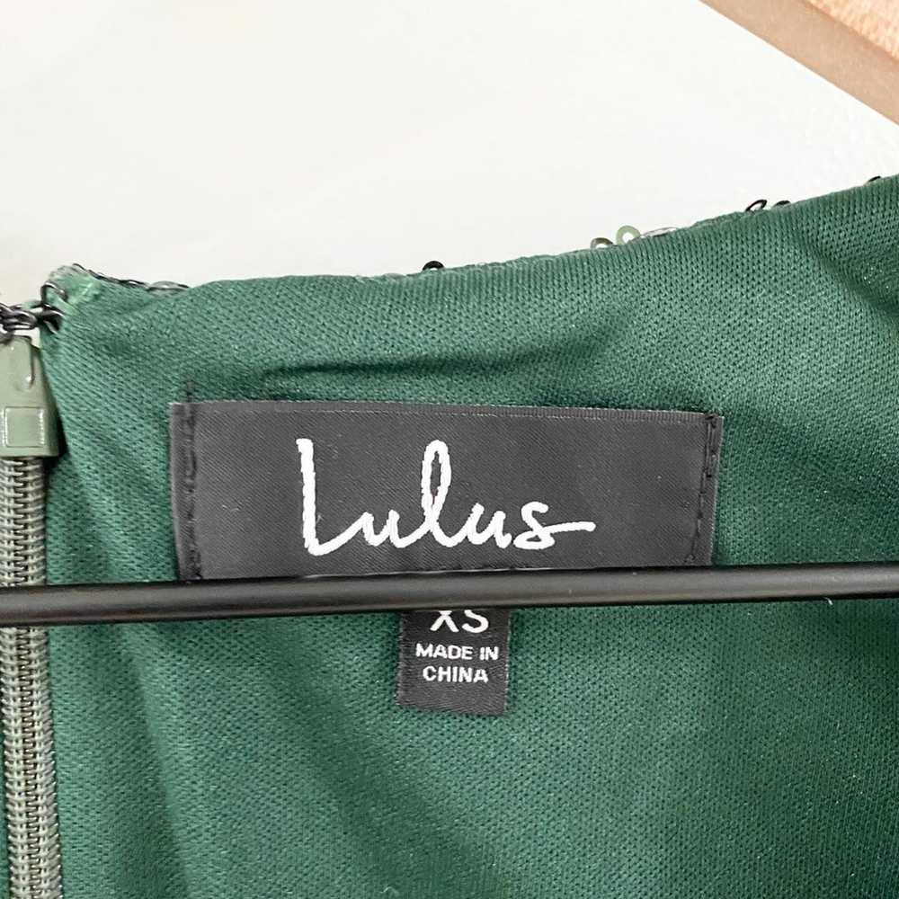 Lulu’s Kasson Green Sequin Bodycon Mini Dress Siz… - image 7