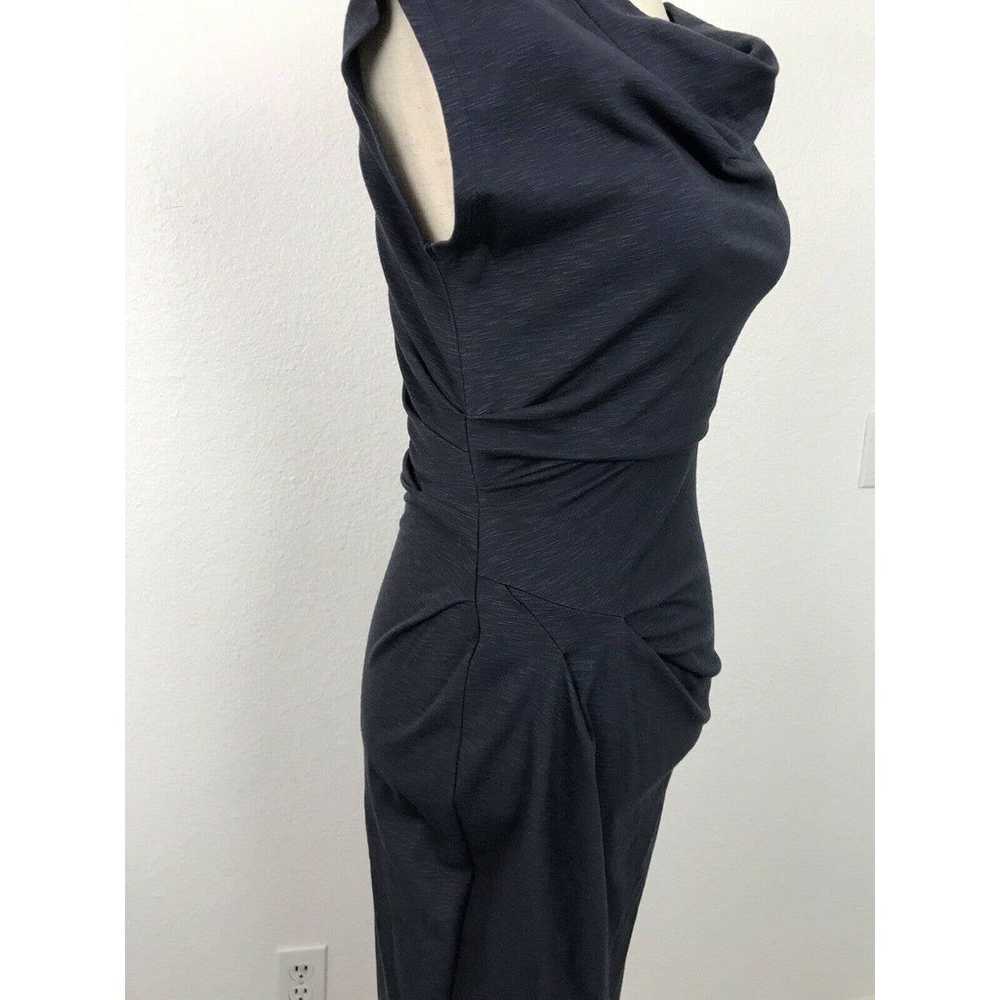 Obakki Stretch Bodycon Dress Blue Gray - image 7
