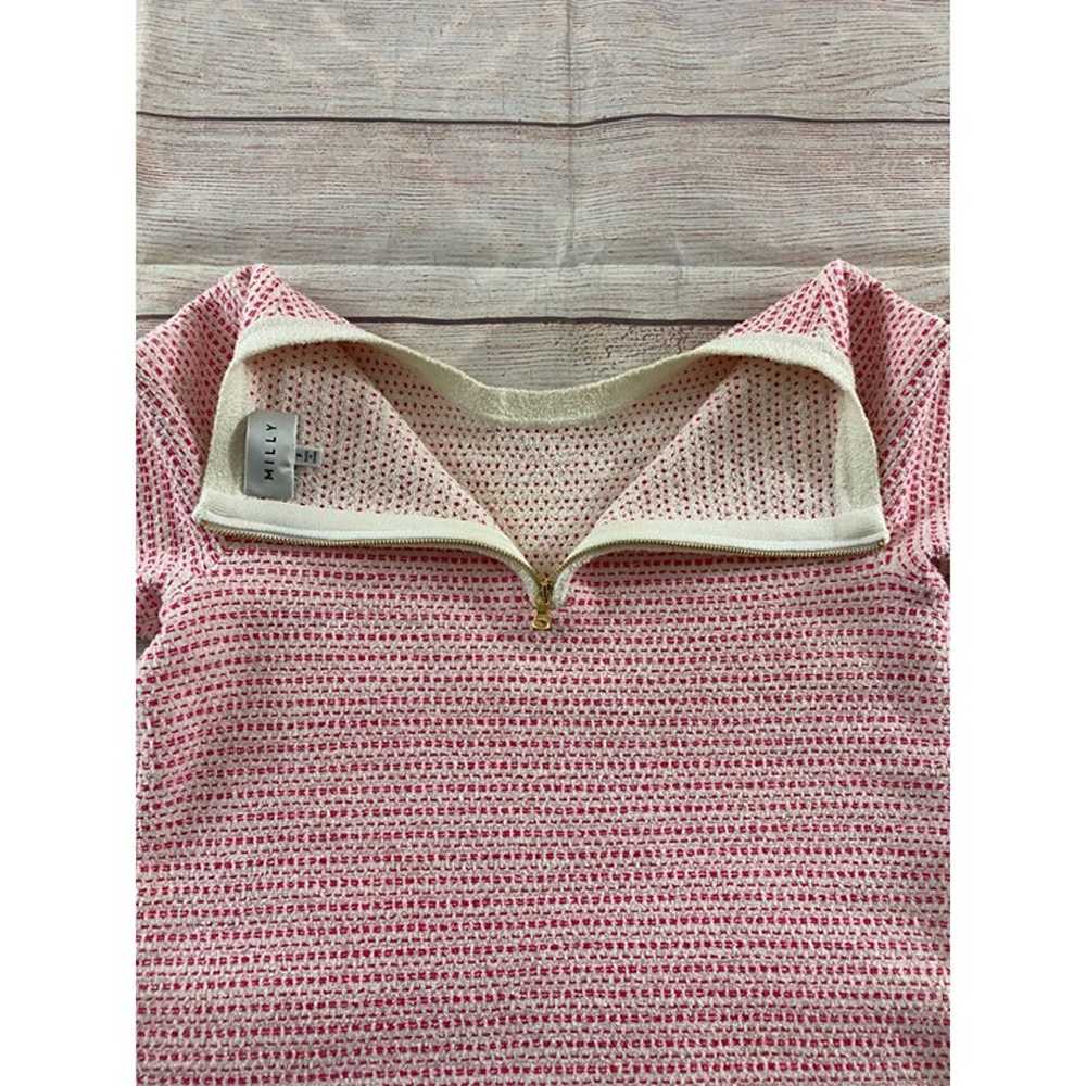 Milly Of New York Women's Pink Short Sleeve Tweed… - image 12