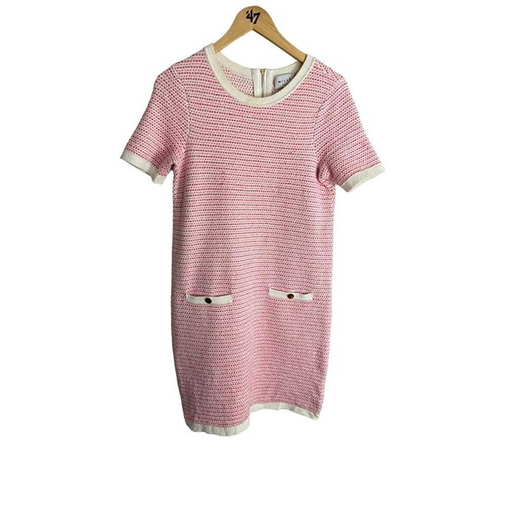 Milly Of New York Women's Pink Short Sleeve Tweed… - image 1