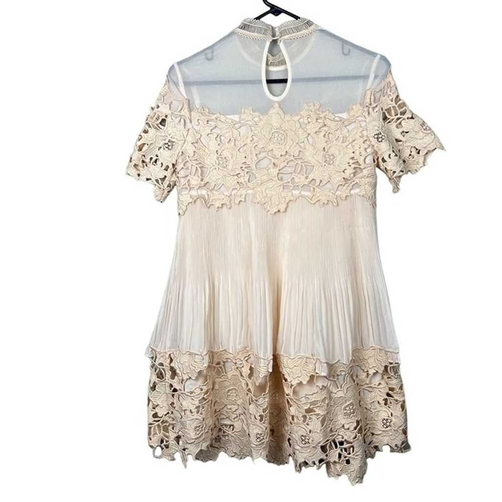 Free People Saylor Hollie White Lace Mini Dress S… - image 2