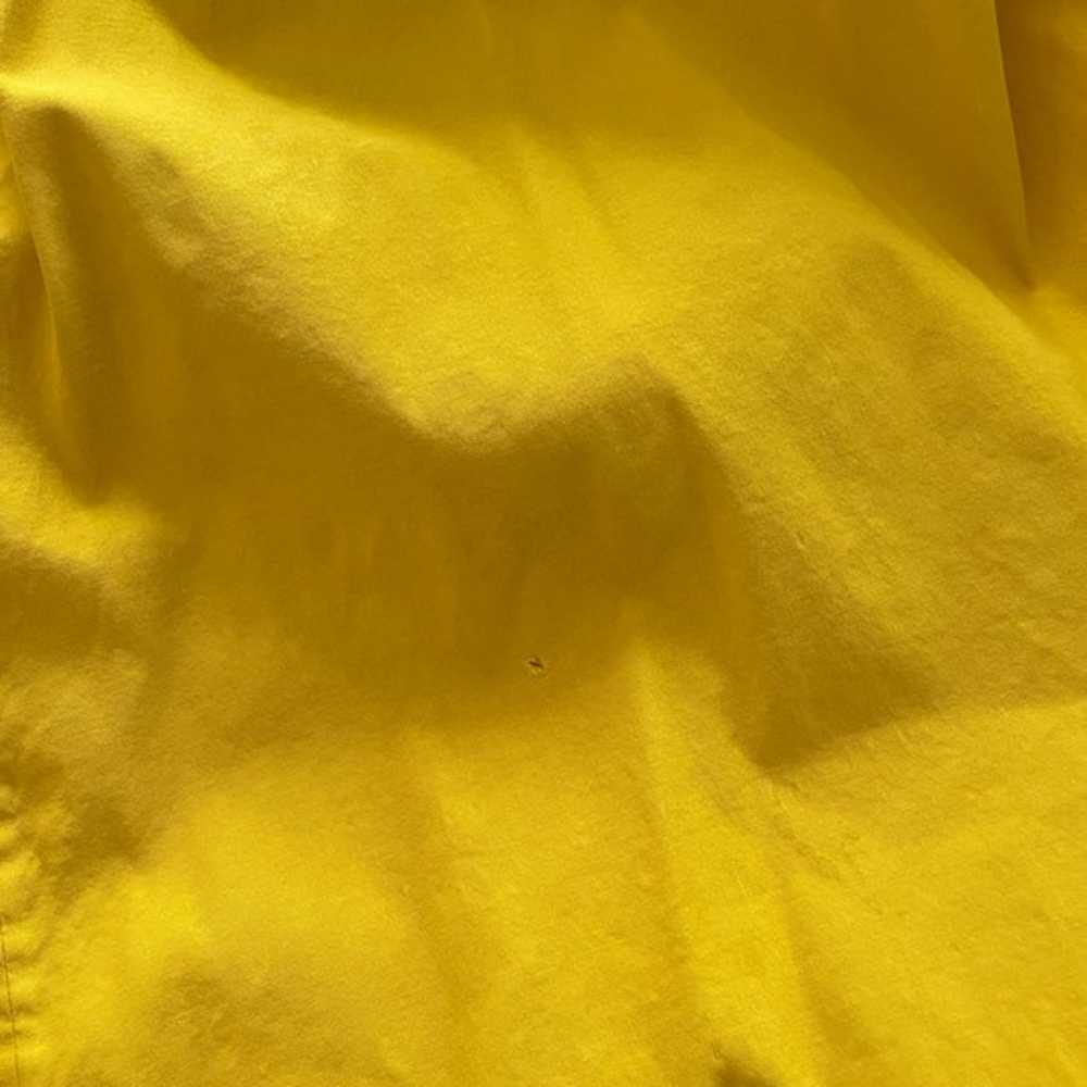 A.L.C Yellow Linen Walker Ruffle Midi Wrap Dress … - image 11