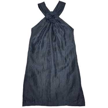 Vintage Cache Black 3D Flower Sheath Dress Size X… - image 1