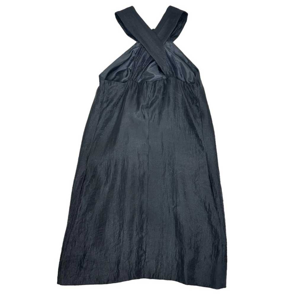 Vintage Cache Black 3D Flower Sheath Dress Size X… - image 4