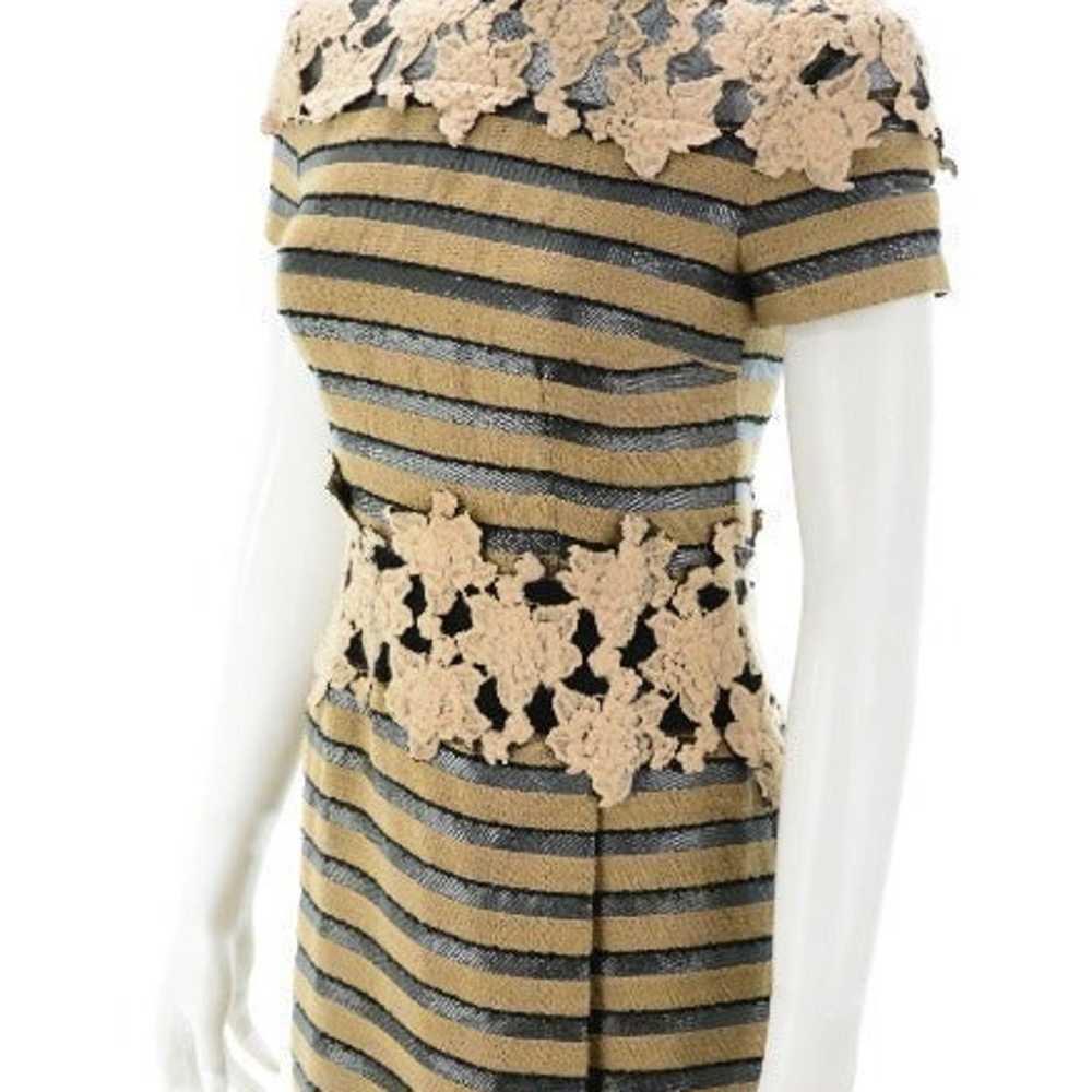 CHARLOTTE RONSON Wool & Cotton Blend Striped Mini… - image 2