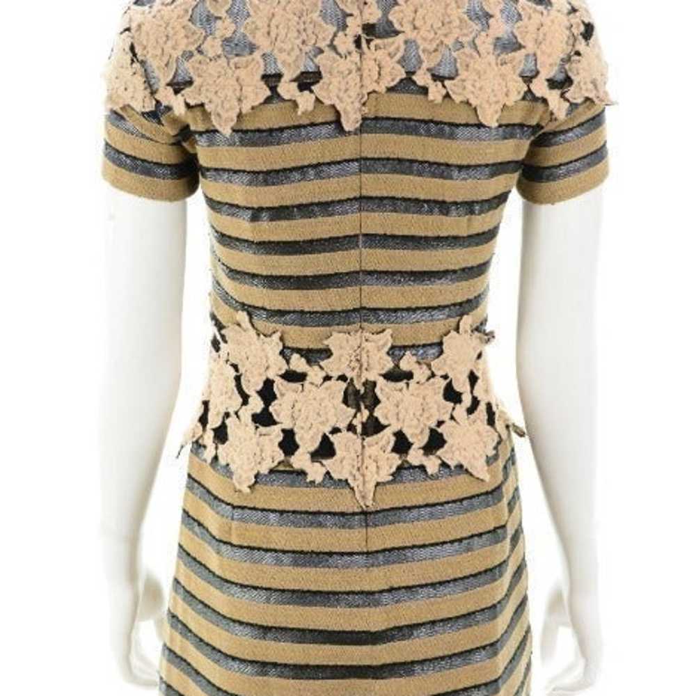 CHARLOTTE RONSON Wool & Cotton Blend Striped Mini… - image 3