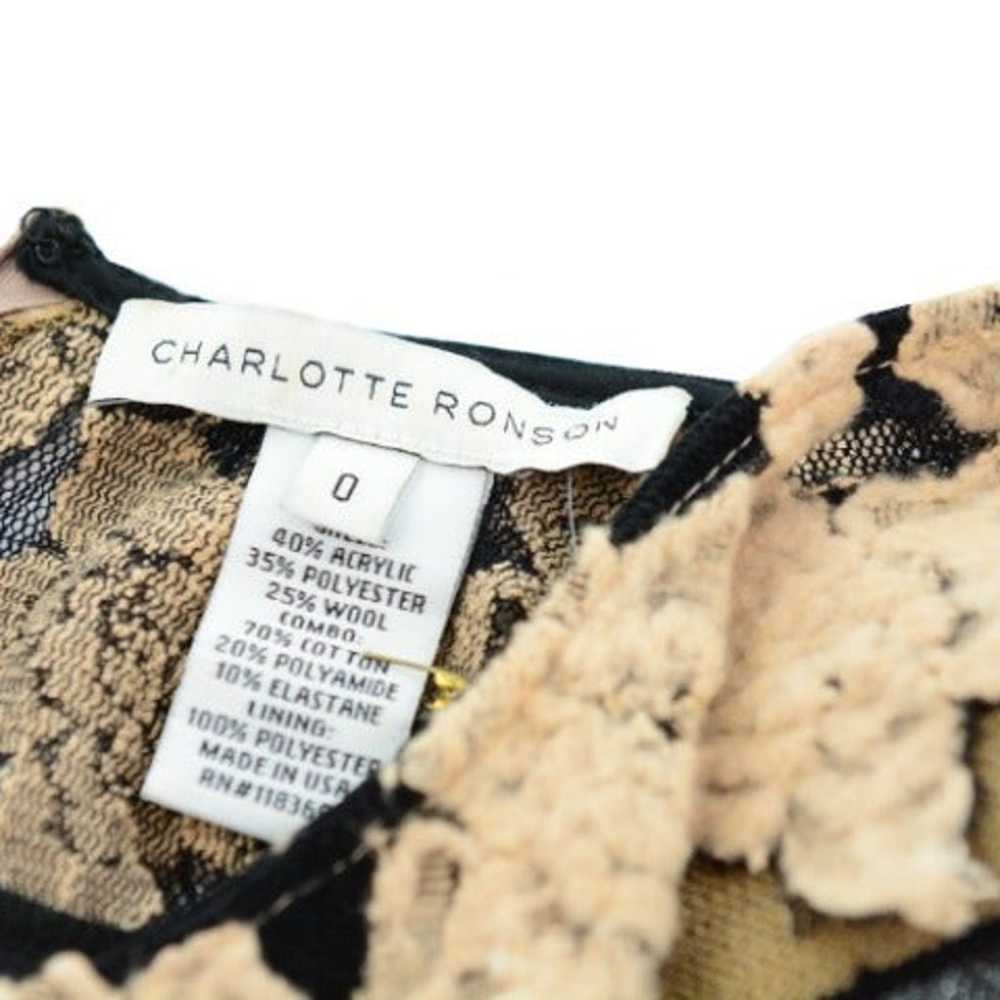 CHARLOTTE RONSON Wool & Cotton Blend Striped Mini… - image 4