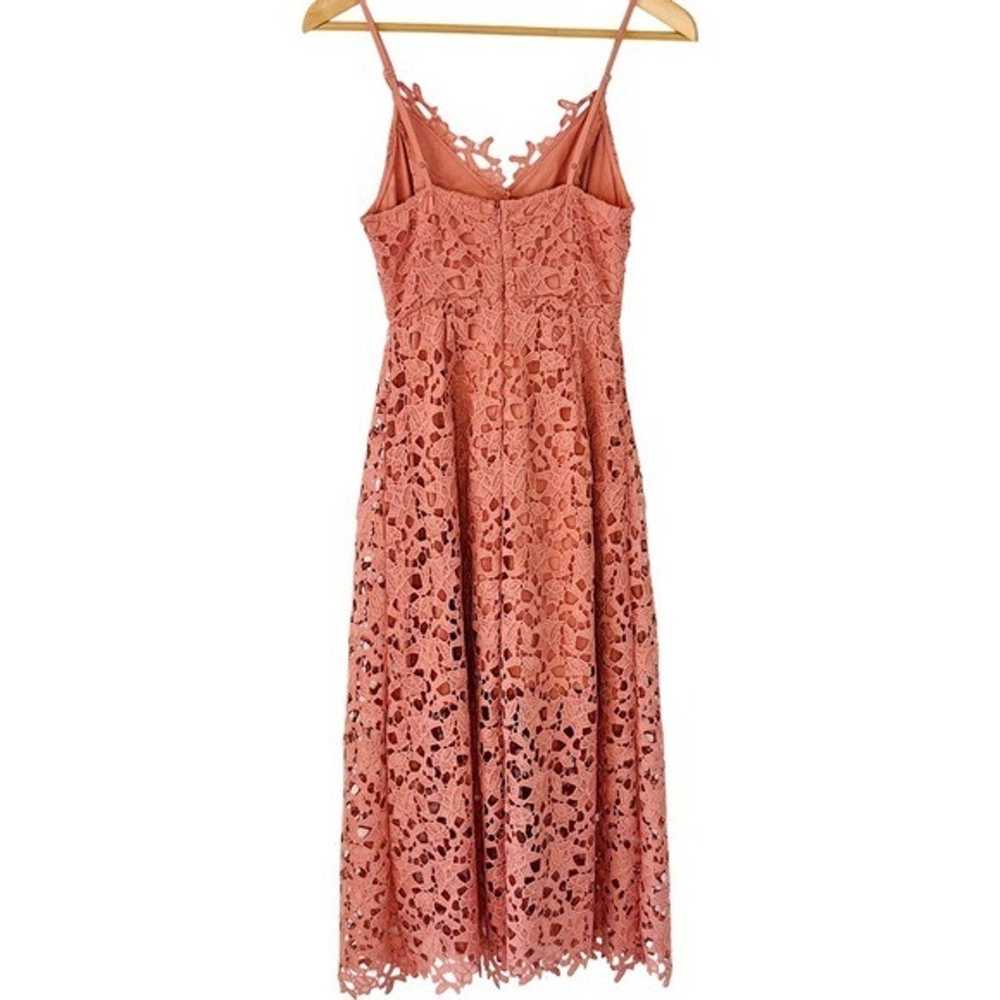 ASTR the Label Lace A-Line Midi Dress in Pink Mau… - image 4