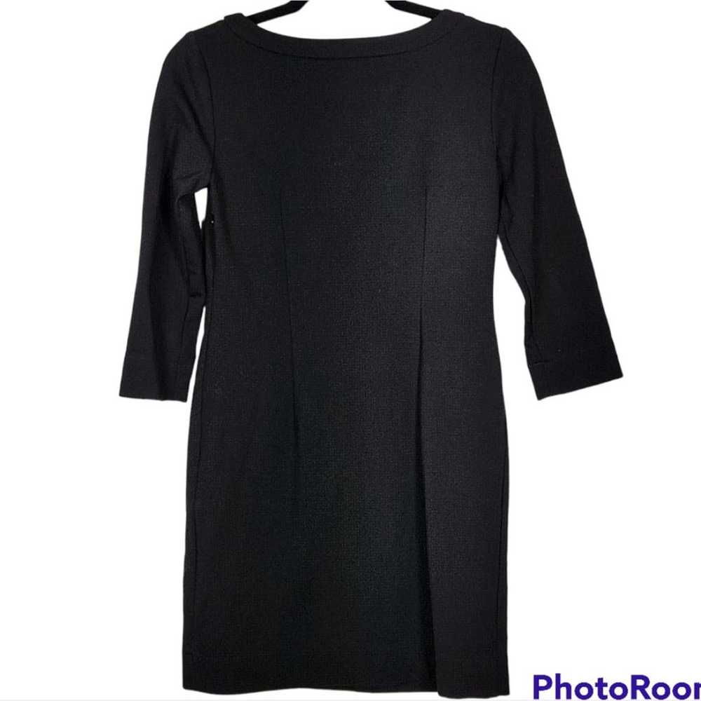 Shoshanna Black Knit Shift Dress SZ 2 - image 2