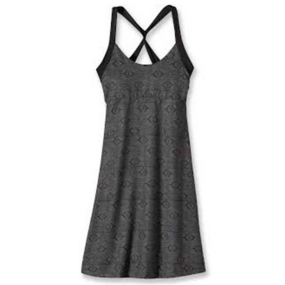 Patagonia Dress XS Gray Black Geo Print Athletic … - image 3