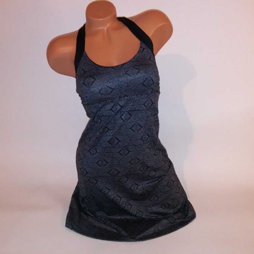 Patagonia Dress XS Gray Black Geo Print Athletic … - image 4