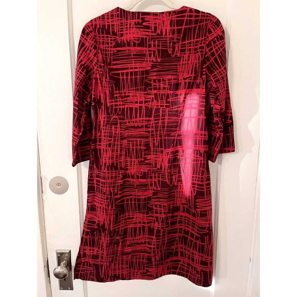 Womens Lesley Evers 100% Cotton 1/2 Sleeve Red Ge… - image 2