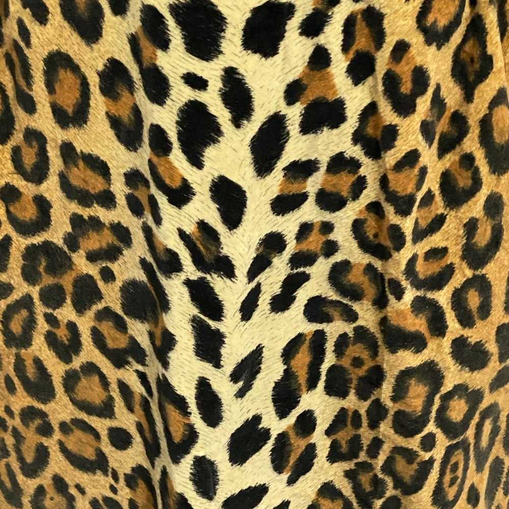 70’s Velvet Leopard Dress XS - image 3