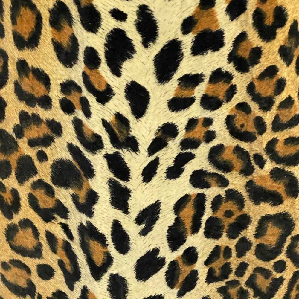 70’s Velvet Leopard Dress XS - image 7