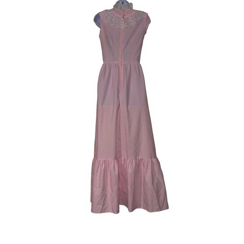 Handmade Pink Maxi Dress Womens XS Wedding Brides… - image 7