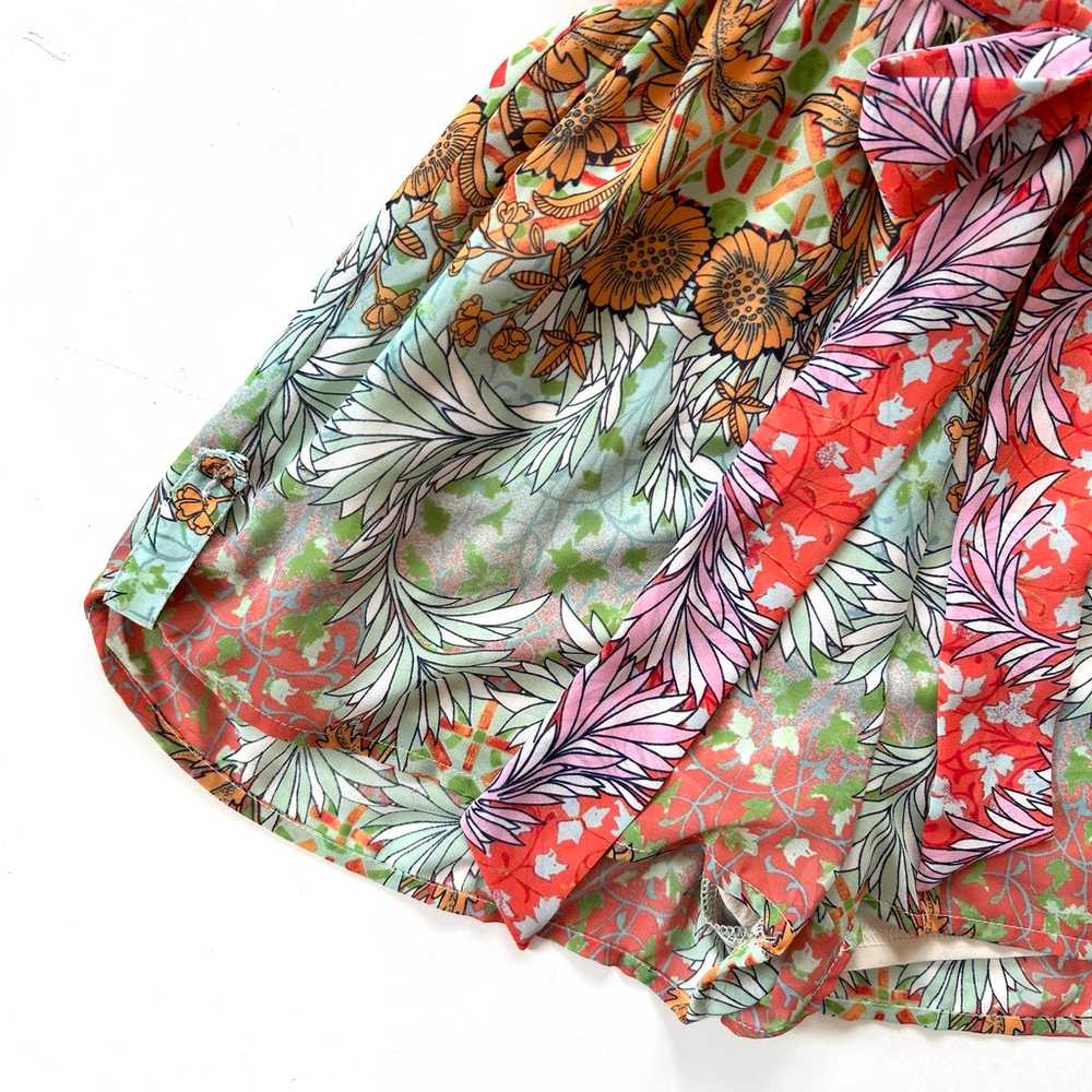 Gianni Bini Multicolor Floral Print Tie Waist Rom… - image 3