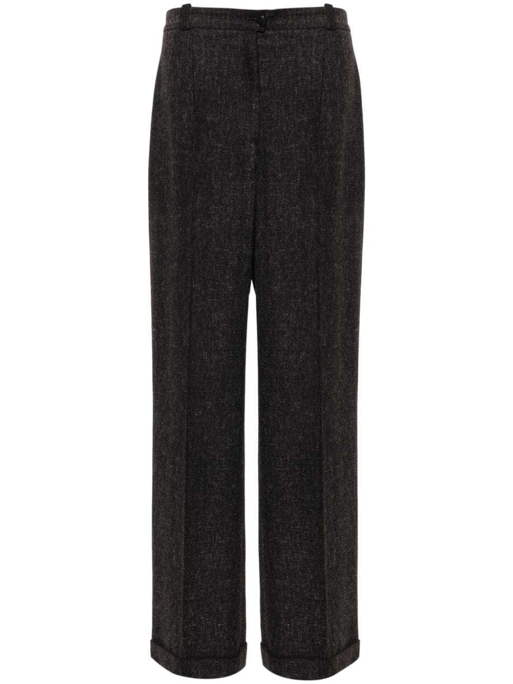 CHANEL Pre-Owned 2002 wool-blend wide-leg trouser… - image 1