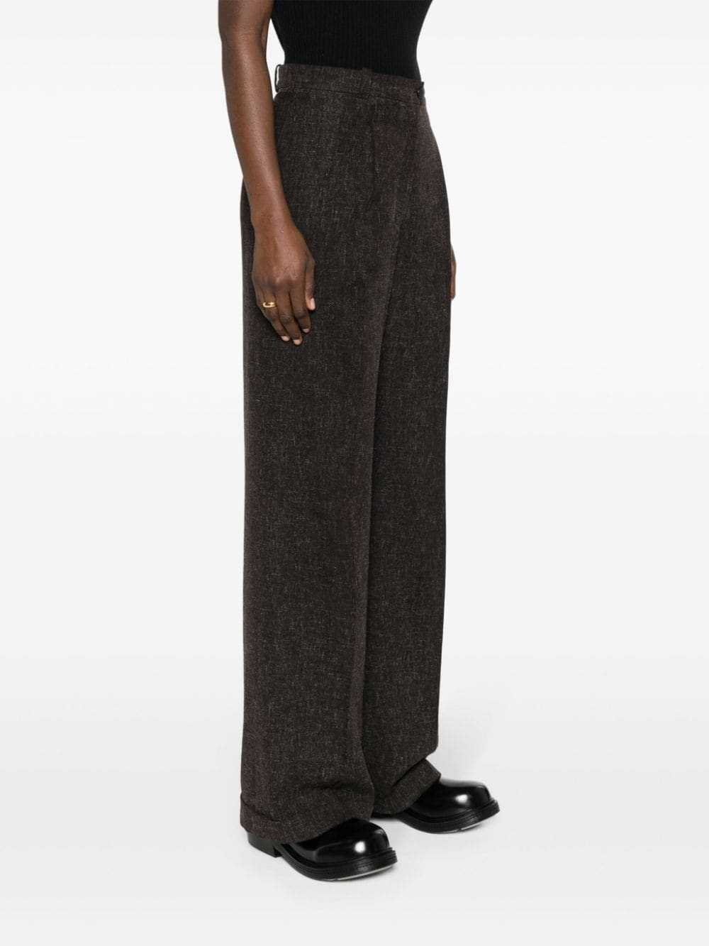 CHANEL Pre-Owned 2002 wool-blend wide-leg trouser… - image 3