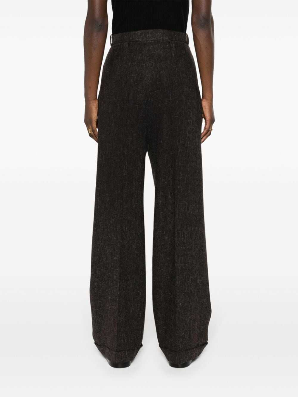 CHANEL Pre-Owned 2002 wool-blend wide-leg trouser… - image 4