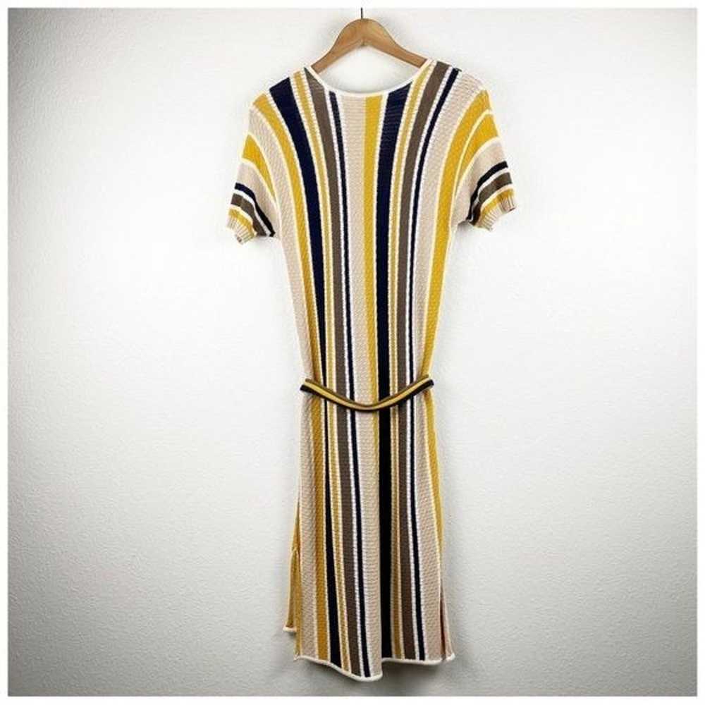 Frame Denim Le Lace Up Shirt Dress in Multi Strip… - image 3