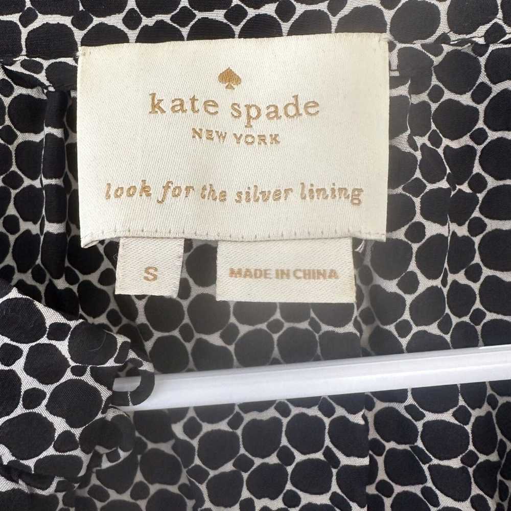 Kate Spade Black and White Dress 100% Silk Small - image 4