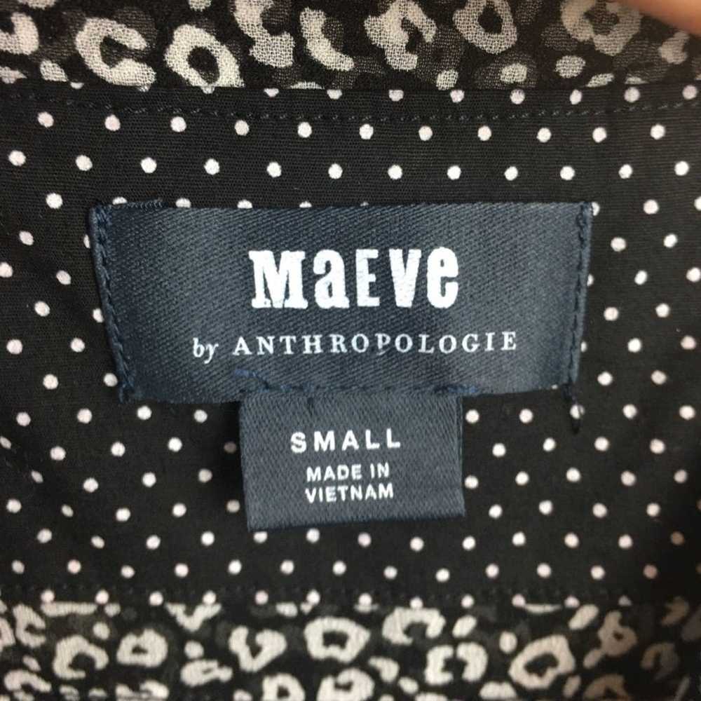 Maeve Black & White Leopard Carolyn Mini Dress Sm… - image 8