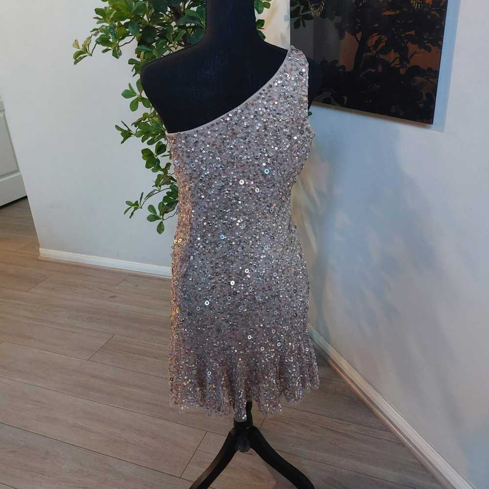 ADRIANNA PAPELL Sequin Mini Dress Size 6 - image 4