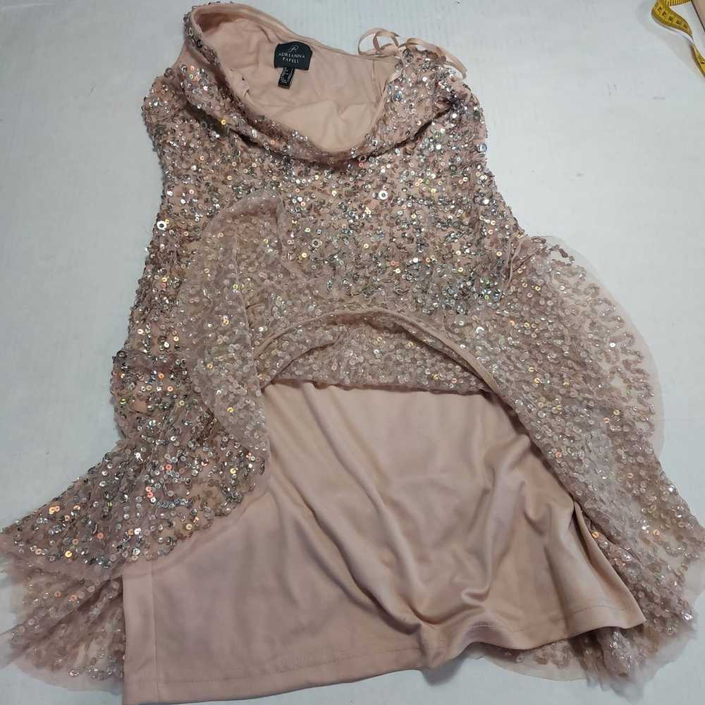 ADRIANNA PAPELL Sequin Mini Dress Size 6 - image 9