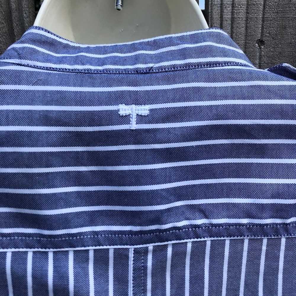 Tyler Boe NWOT Shirt Dress 6 Blue White Button Do… - image 6