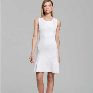 Theory Nikayla Mega White Jacquard Knit Dress - image 1