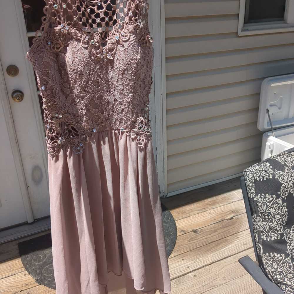 dusty rose homecoming dress - image 2