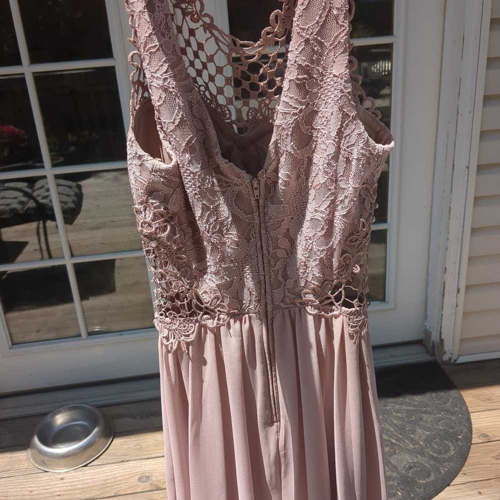 dusty rose homecoming dress - image 3